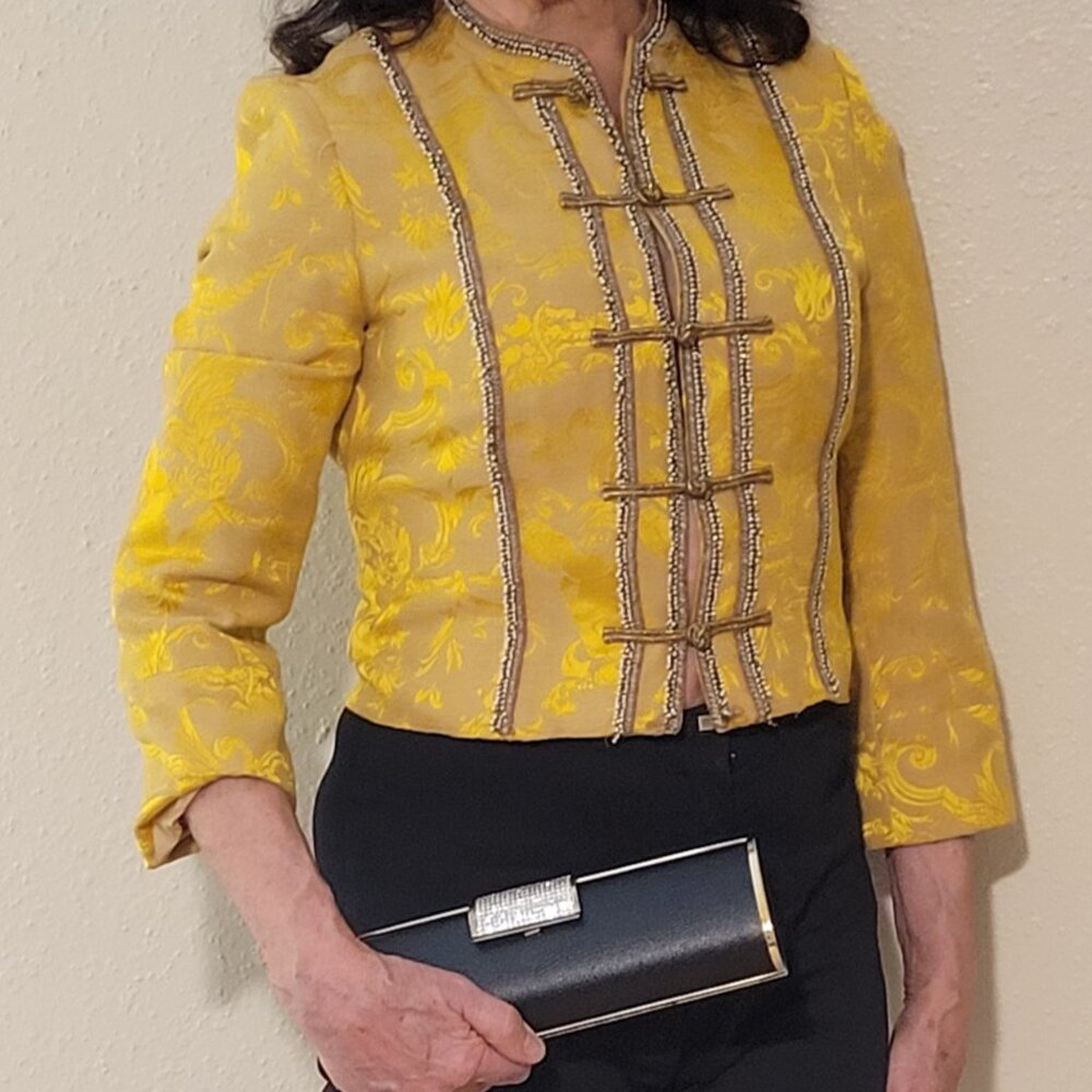 Yellow-Gold Blazer by Parameter, Size 4